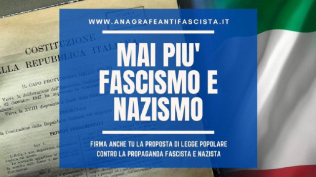 La proposta della legge antifascista.