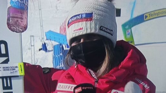 La nuova campionessa del mondo di discesa, Corinne Suter.