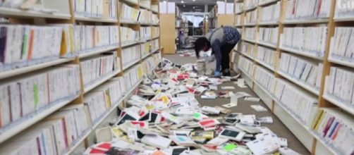 Strong earthquake off Fukushima shakes Japan. [&copy;Guardian News YouTube video]