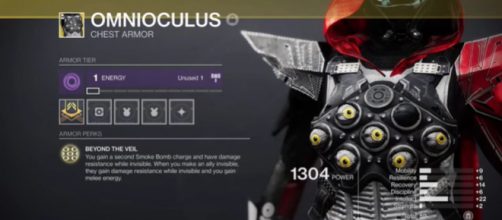 The Hunter Exotic chest piece in 'Destiny 2.' [&copy; Cheese Forever/YouTube]