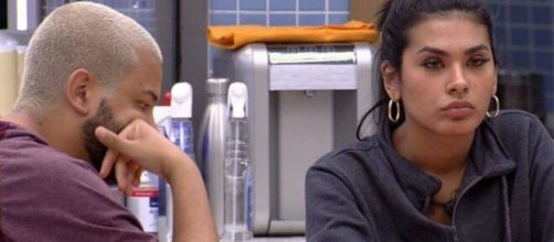 Projota e Pocah no 'BBB 21'. (Foto: Globo).