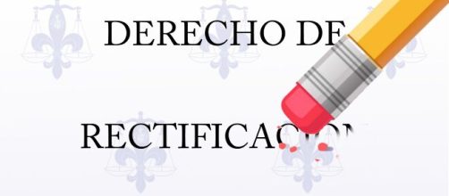 Rectificaci&oacute;n de una informaci&oacute;n publicada