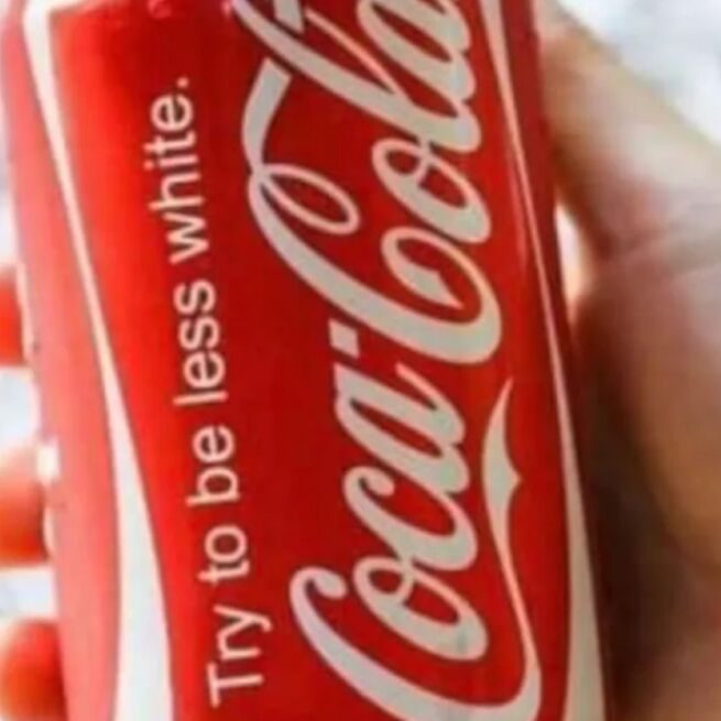 Posts claim Coca-Cola launched a new can with the phrase &ldquo;Try to be less white&rdquo; &copy;Twitter