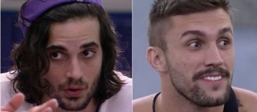 Fiuk e Arthur no 'BBB21'. (Fotomontagem)