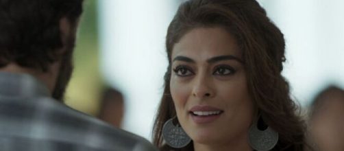 No final de "A For&ccedil;a do Querer", a morena retomar&aacute; o romance com Caio. (Reprodu&ccedil;&atilde;o/TV Globo)