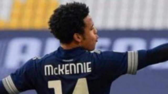 Weston Mckennie, centrocampista della Juventus.