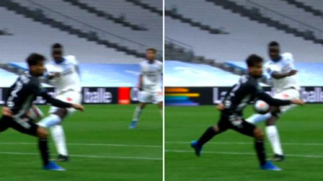 Les supporters lyonnais d&eacute;zinguent l'arbitrage de BENO&Icirc;T MILLOT - Photo capture d'&eacute;cran match Canal+