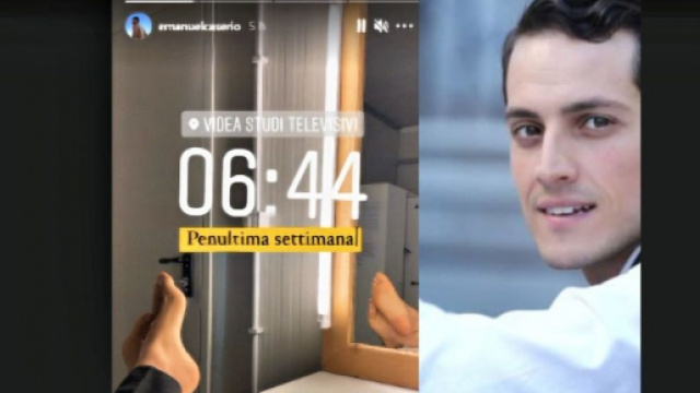 Salvatore de Il Paradiso delle signore (l'attore Emanuel Caserio) annuncia su Instagram la penultima settimana di riprese.