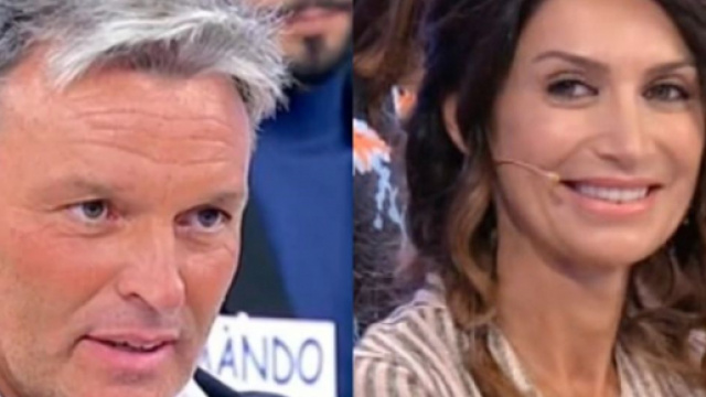 Uomini e Donne, Barbara De Santi e Maurizio Guerci a pranzo insieme sorridenti.