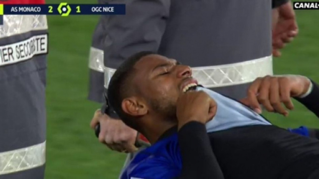 Grave blessure pour Adelaide avec Nice - &copy;capture d'&eacute;cran vid&eacute;o Canal+