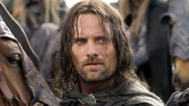 Viggo Mortensen in una scena della Trilogia de Il Signore degli Anelli
