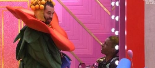 Gilberto e Lucas no 'BBB21'. (Foto: Globo).