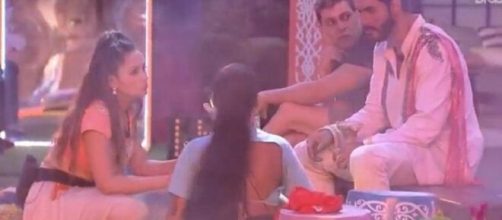 Juliette, Caio, Rodolffo e Pocah comentam sobre beijo no 'BBB21'. (Reprodu&ccedil;&atilde;o/TV Globo).