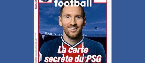 Leo Messi con la camiseta del PSG