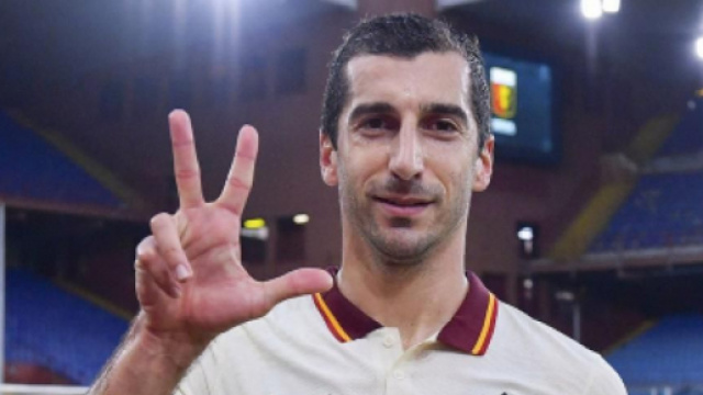 Henrikh Mkhitaryan, giocatore della Roma.