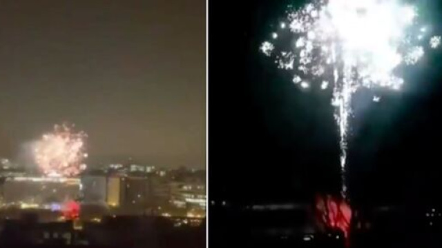 les supporters du PSG lance une feu d'artifice &agrave; 4 heures du matin - Vid&eacute;o r&eacute;seaux sociaux