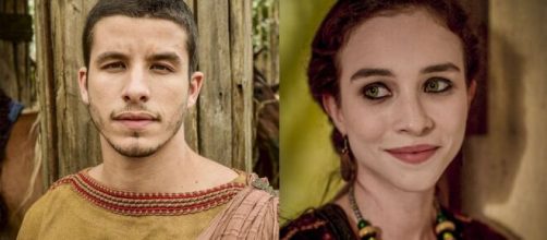 Har&atilde; e Sarai em 'G&ecirc;nesis'. (Foto: RecordTV).