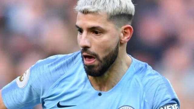 Aguero, attaccante del Manchester City.