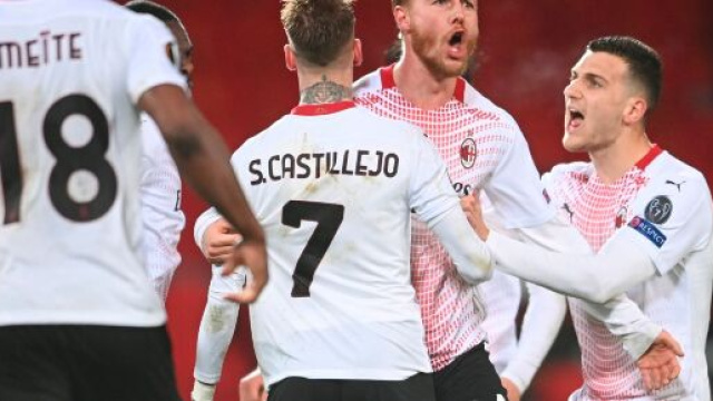Kj&aelig;r autore del gol del pareggio per il Milan - foto di:acmilan.com