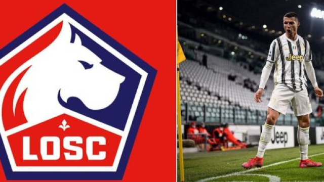 Cristiano Ronaldo au LOSC, Jos&eacute; Fonte y croit et fait r&ecirc;ver les supporters Lillois. Montage photo