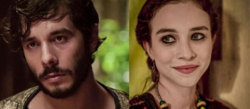 Abr&atilde;o e Sarai em 'G&ecirc;nesis' (Fotomontagem/Reprodu&ccedil;&atilde;o/Record TV)