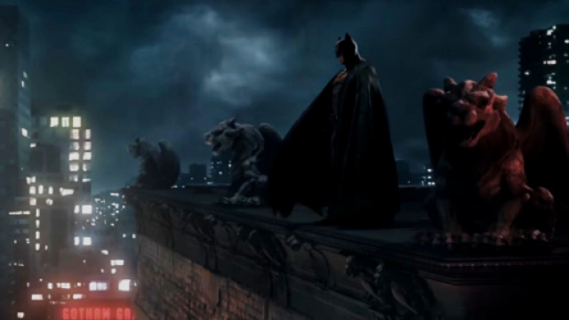 Batman (Kevin Porter) in una sequenza del cortometraggio.