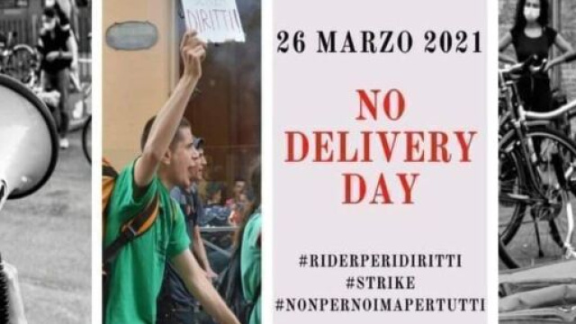 No delivery day: sciopero dei riders il 26 marzo