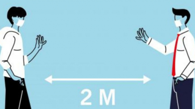ISS - Inail: Quando non &egrave; possibile indossare la mascherina, preferibile mantenere una distanza di 2 metri.