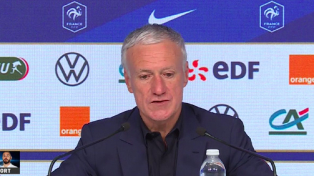 Didier Deschamps d&eacute;voile sa liste - Photo capture d'&eacute;cran Conf&eacute;rence de Presse