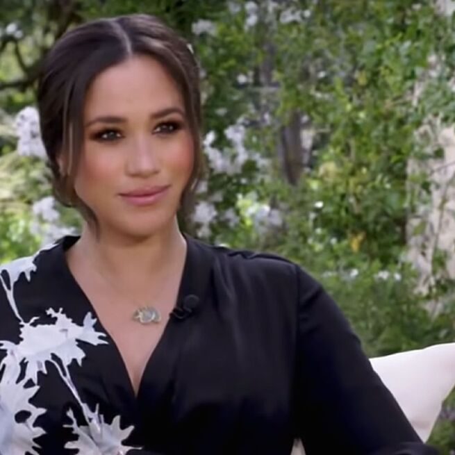 Meghan Markle durante la entrevista con Oprah Winfrey (CBS)