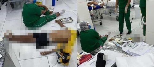 Com UPA lotada e sem maca, idoso morre ap&oacute;s ser atendido no ch&atilde;o (Reprodu&ccedil;&atilde;o/Instagram)