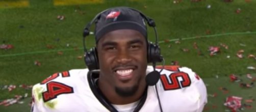 David recently inked a two-year deal worth $25 million with Bucs (Image source: NFL/YouTube)