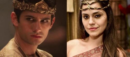 Dnin-Sim e Shakia em 'G&ecirc;nesis' (Fotomontagem/Reprodu&ccedil;&atilde;o/Record TV)