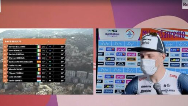 Milano-Sanremo vince Jasper Stuyven