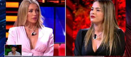 La bronca de Mayka y Marta en el debate de 'La isla de las Tentaciones' (Twitter @Telecinco)