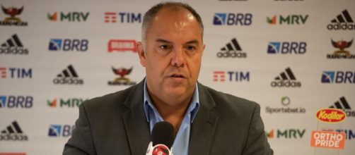 Marcos Braz reconhece que 'titular absoluto' deve ser negociado para equilibrar contas (Alexandre Vidal/Flamengo)