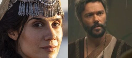 Ter&aacute; viver&aacute; mais um casamento em 'G&ecirc;nesis' (Fotomontagem/Reprodu&ccedil;&atilde;o/Record TV)