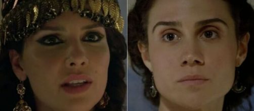 Nadi e Amat em 'G&ecirc;nesis'. (Reprodu&ccedil;&atilde;o/Record TV)