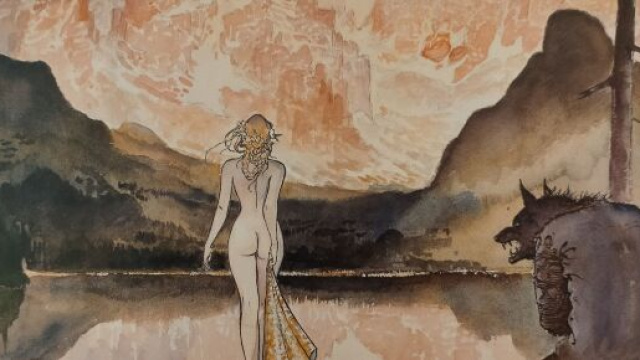 Mostra litografica Milo Manara - Palermo (copertina)