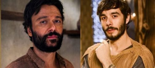 Ter&aacute; e Abr&atilde;o entrar&atilde;o em conflito em 'G&ecirc;nesis' (Fotomontagem/Reprodu&ccedil;&atilde;o/Record TV))