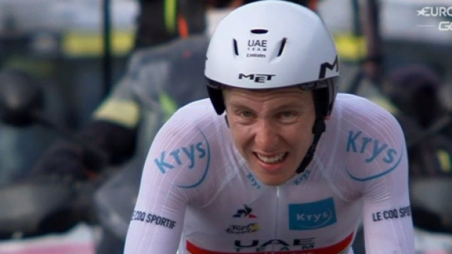 Il vincitore del Tour de France Tadej Pogacar.