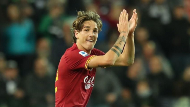 Nicol&ograve; Zaniolo, centrocampista della Roma.