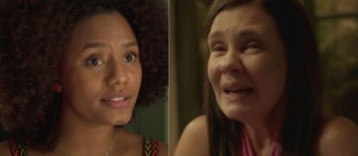 Camila e Thelma em 'Amor de M&atilde;e' (Fotomontagem/Reprodu&ccedil;&atilde;o/Rede Globo)