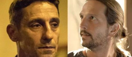 Beliz&aacute;rio e Davi em 'Amor de M&atilde;e'. (Foto: Globo).