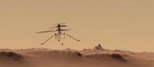 The first images of helicopter Ingenuity on Mars (Image source: TerkRecoms &ndash; Tech TV/YouTube)
