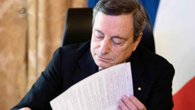 il presidente del Consiglio Mario Draghi.