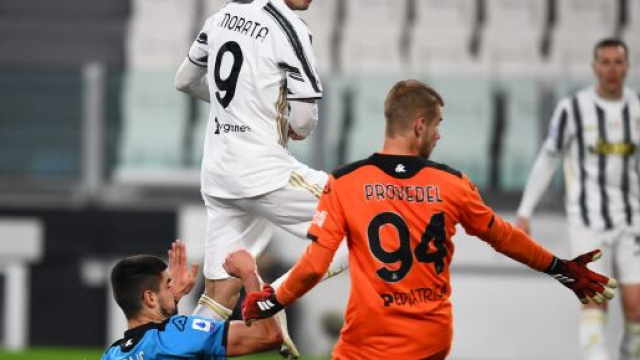 Morata appena entrato trafigge Provedel e rianima la Juventus.