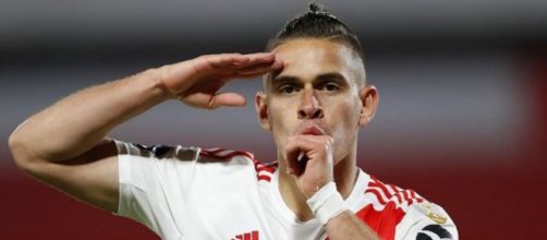 Borr&eacute; e Marcelo Gallardo cultivam boa rela&ccedil;&atilde;o, e o t&eacute;cnico teria aconselhado jogador a esperar (Reprodu&ccedil;&atilde;o/Instagram/@rafaelsantosborre)