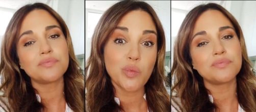 Los graciosos gestos de Paula Echevarr&iacute;a mostrando el rostro, como ella dice, "hinchado" por su embarazo. (Im&aacute;genes: Instagram @pau_eche)