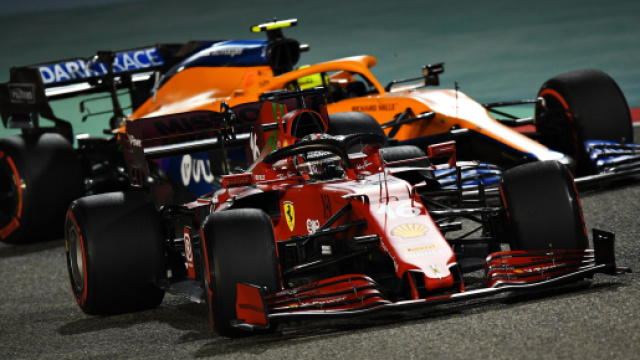 Leclerc e Norris, rispettivamente su Ferrari e McLaren.